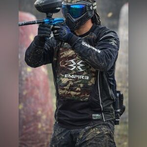 Empire Camo and Black paintball Jersey mens size medium